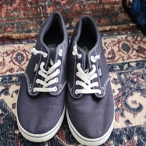 Vans Navy Canvas Sneakers Size 9